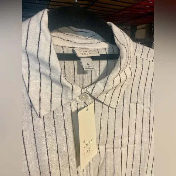 Target A New Day Linen Blend Shirt Dress | Tall Friendly | Brand New with Tags | - Picture 3 of 12